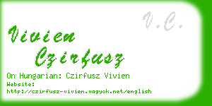 vivien czirfusz business card